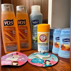 Shampoo and deodorant